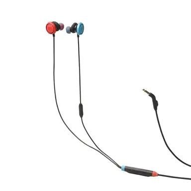 JBL QUANTUM 50, 3,5‑mm kabelgebundene In‑Ear‑Gaming‑Kopfhörer, Nintendo, Blau & Rot
