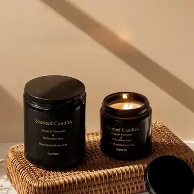 Zooly All-Black Series Cream Jar Scented Candle - Gentleman, 200G, 1PC