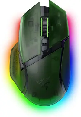 Razer Basilisk V3 Pro 35K Phantom Green Edition - Anpassbare kabellose ergonomische RGB-Gaming-Maus - optischer 35K DPI Sensor (4-Wege-Scrollrad, 13 anpassbare Tasten) Phantom Green