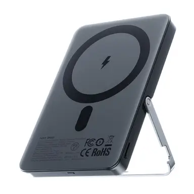 MOVESPEED Power Bank, 5000mAh, 15W Output with Type C & Magnetic Wireless Charging, Adjustable Stand, Ultra Slim S05Pro