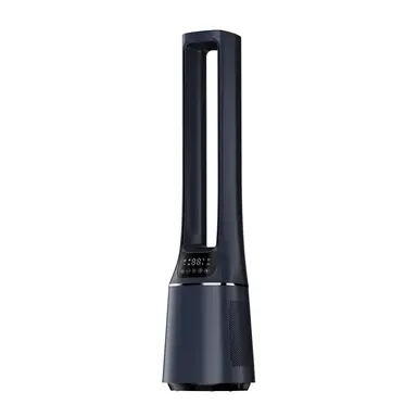 Midea Bladeless Fan & Air Purifier - Dark Blue, Ultra Quiet Fan with LED Display, Smart App Control & Remote, HEPA Filter For Air Purify, 10 Speed Settings & 12H Timer