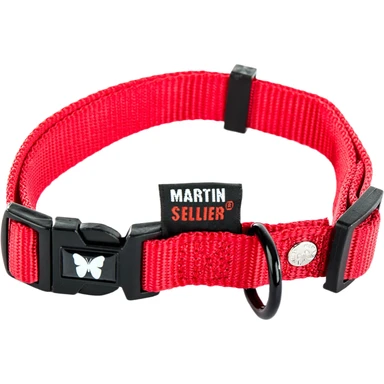 MARTIN SELLIER Halsband Nylon Rood 45-65x2,5 cm