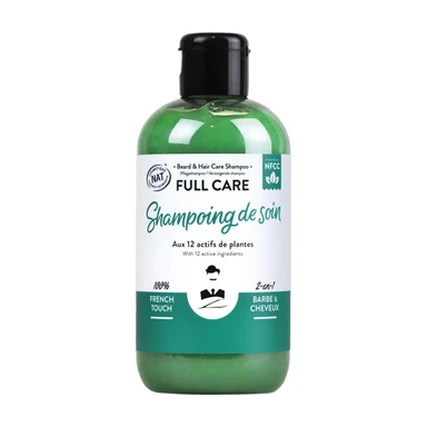 Shampooing 2-en-1 Barbe & Cheveux - Soin Complet - 250ml - Entretien Homme