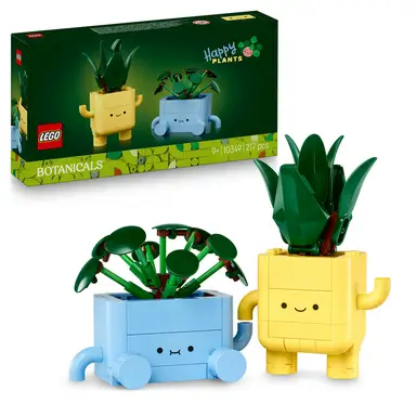 LEGO Botanicals 10349 Happy Plants Building Toy Set