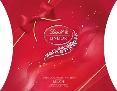 Lindt LINDOR Kissenpackung Milch, 250g