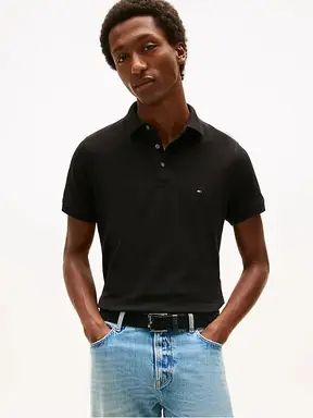 Tommy Hilfiger 1985 slim polo heren XXL zwart