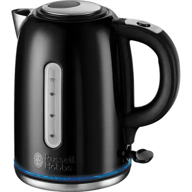 Russell Hobbs Classics Quiet Boil Kettle, Rapid Boil, 1.7L, Black - 20462