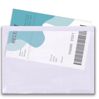 Triplast  A6 Document Enclosed Wallets  Plain  A6 Clear Pack of 100