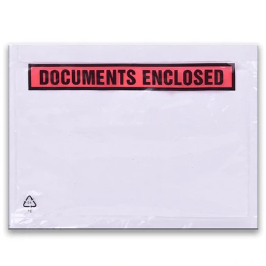 Triplast  A5 Document Enclosed Wallets  Printed  Clear Pack of 1000
