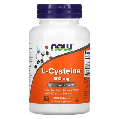 NOW Foods L-Cysteine, 500mg - 100 Tablets