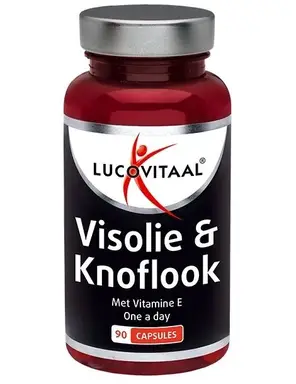 Lucovitaal Visolie & Knoflook met Vitamine E One a day 90 capsules