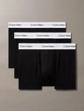 Calvin Klein 3-Pack RELAXED FIT TRUNK 3P UB1 Men's Underwear Black S