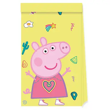 Peppa Pig Messy Play Paper Party Bags 4 Pack