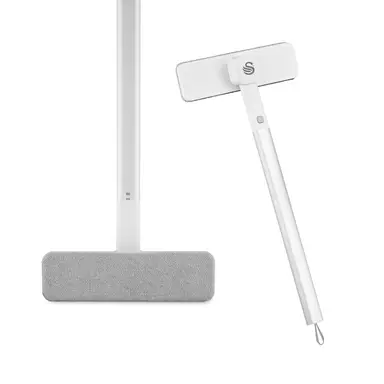 Swan Elevate Upholstery and Clothing Brush Tool with Multi-Directional Micro Bristles, White