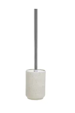 Maison by Premier Natural Toilet Brush, Speckled Polyresin Loo Brush With Stainless Steel Handle, Stone-Effect Toilet Brush
