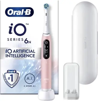 ORAL-B iO Series 6 Roze - Elektrische tandenborstel - Slimme detectie Tandvleesverzorging 3D Reiniging