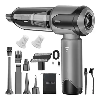 Powerful Cordless Car Vacuum Cleaner, Mini Portable Handheld Vacuum Cleaner 15000PA, 6000mAh Rechargeable with HEPA Filter, for Car, Home and Office, Compact, Lightweight