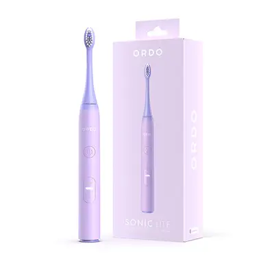 Ordo Sonic Lite Adult Electric Toothbrush, 35,000 Pulses per Min, 1 Toothbrush Head, 5+ Weeks Battery, Smart Timer, Waterproof, USB-C, Lavender