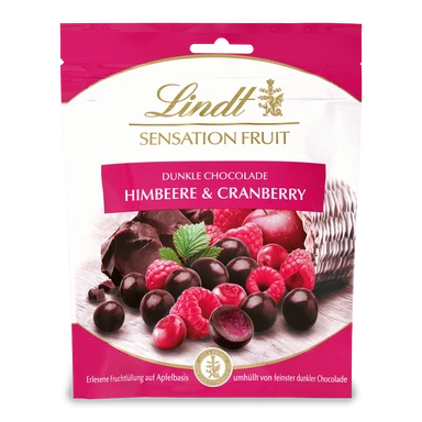 Lindt Sensation Fruit Snack Himbeere & Cranberry, 150 g