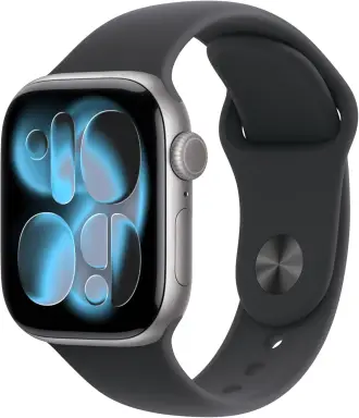 Apple Watch Series 11 GPS 46mm Space Grey Aluminium Case with Black Sport Band - M/L