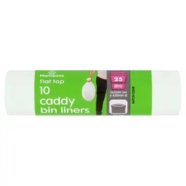 Morrisons Flat Top Caddy 10 Bin Liners