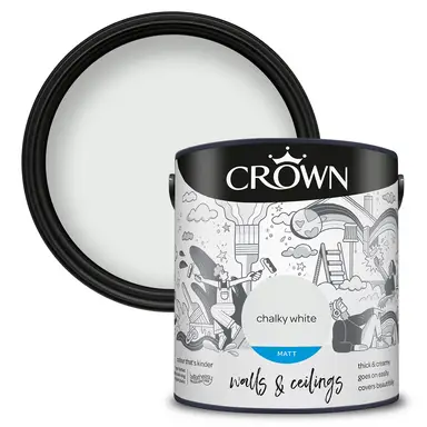 Crown Matt Emulsion Chalk White 2.5L