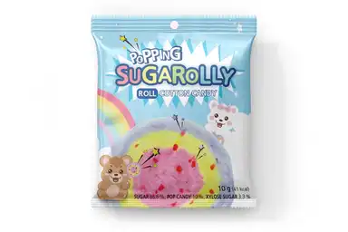 Sugarolly Popping Roll Cotton Candy