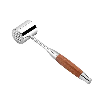 Maxcook Meat Tenderizer, 304 Stainless Steel Meat Hammer with Wood Handle,Kitchen Meat Mallet for Cooking, Chicken Steak Meat Tenderizer Tool MCPJ9454