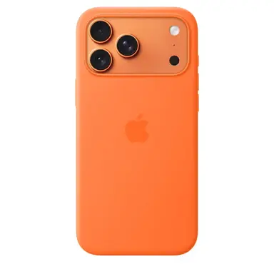 Apple iPhone 17 Pro Max Silicone Case with MagSafe – Orange