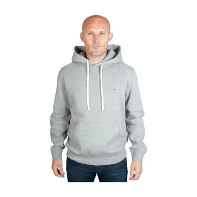 Tommy Hilfiger Sweat à capuche en polaire essentiel Homme XXXL Gris chiné moyen