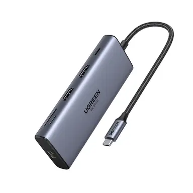 UGREEN USB-C Dock 2xHDMI+2xUSB-C3.2+1xUSB-A+SD/TF