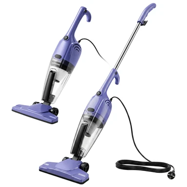 ochama Corded Vacuum Cleaner, 500W, 0.5L, Dual-Use Handheld & Stick, High Suction Power, Transparent Dust Container, Slim Design, Ideal for Pets & Home