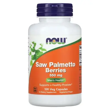 NOW Foods Saw Palmetto Berries, 550mg - 100 Vegan Capsules