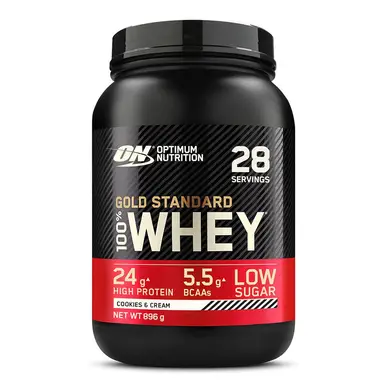 Optimum Nutrition Gold Standard 100 % Whey - Cookies & crème, 896 g (28 portions)