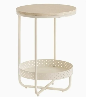 VASAGLE Table basse ronde classique