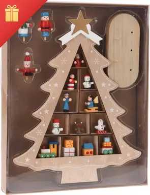 Koopman Boom met Hangdecoratie 30cm Natuur