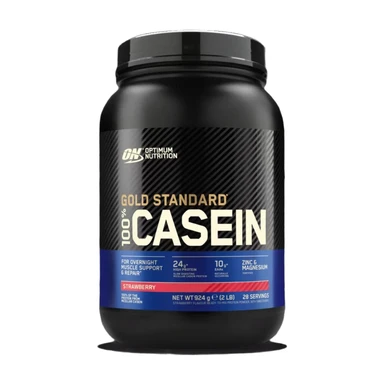 Optimum Nutrition 100% caseïnepoeder - Aardbei (924 g)