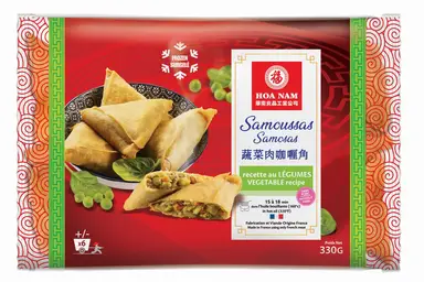 HOA NAM Sachet de 6 samoussas aux légumes surgelés - 330 g