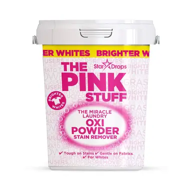 The Pink Stuff Whites The Miracle Laundry Oxi Powder Stain Remover, 1kg