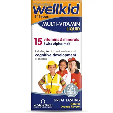 Vitabiotics Wellkid Multivitamin Daily Wellness Support Liquid - 150ml