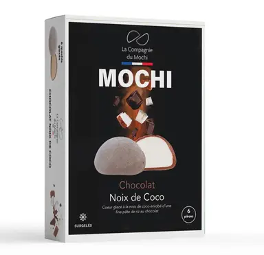 LA COMPAGNIE DU MOCHI Lot de 6 mochis glacés au chocolat et noix de coco - 198 g