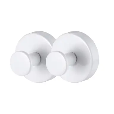 JORDAN&JUDY 2-delige set witte zuignaphaken, minimalistische stijl, multifunctioneel
