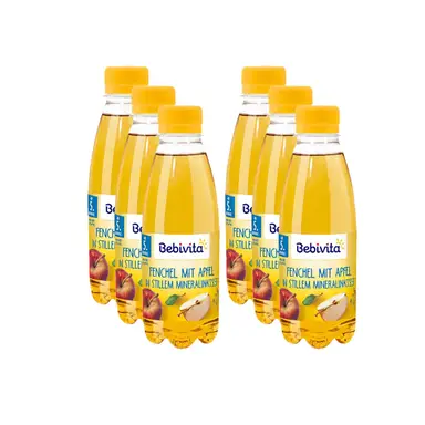 Bebivita Fenchel mit Apfel in stillem Mineralwasser (ab 5 Monaten) Multipack 6 x 500 ml