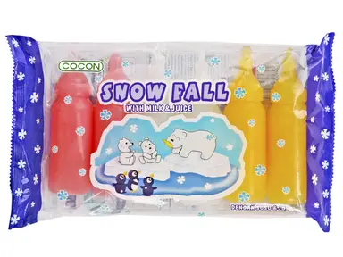 Cocon Snow Fall vruchtenmix met melk ijslolly 6 x 80 ml