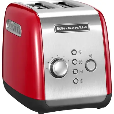 KitchenAid 5KMT221EER broodrooster - 2 sneetjes capaciteit - extra breed sleuven - 7 tintinstellingen - rode afwerking