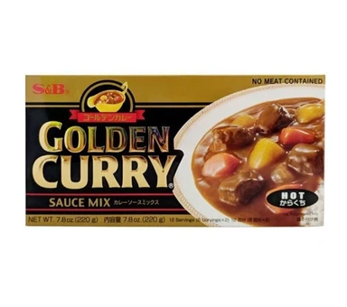 S&B Golden Curry Sauce Mix Hot 220g