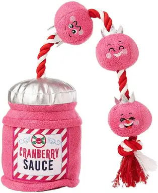 House of Paws Cranberry Sauce Plush Dog Toy