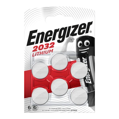 Energizer CR2032 Lithium Coin Batteries – Pack of 6