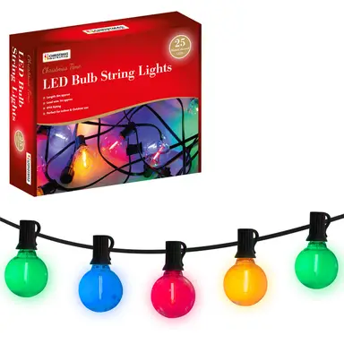 Christmas Workshop LED Bulb String Lights 8m