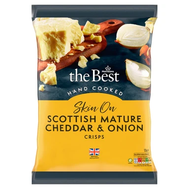 Morrisons The Best Mature Cheddar & Onion Crisps 125g